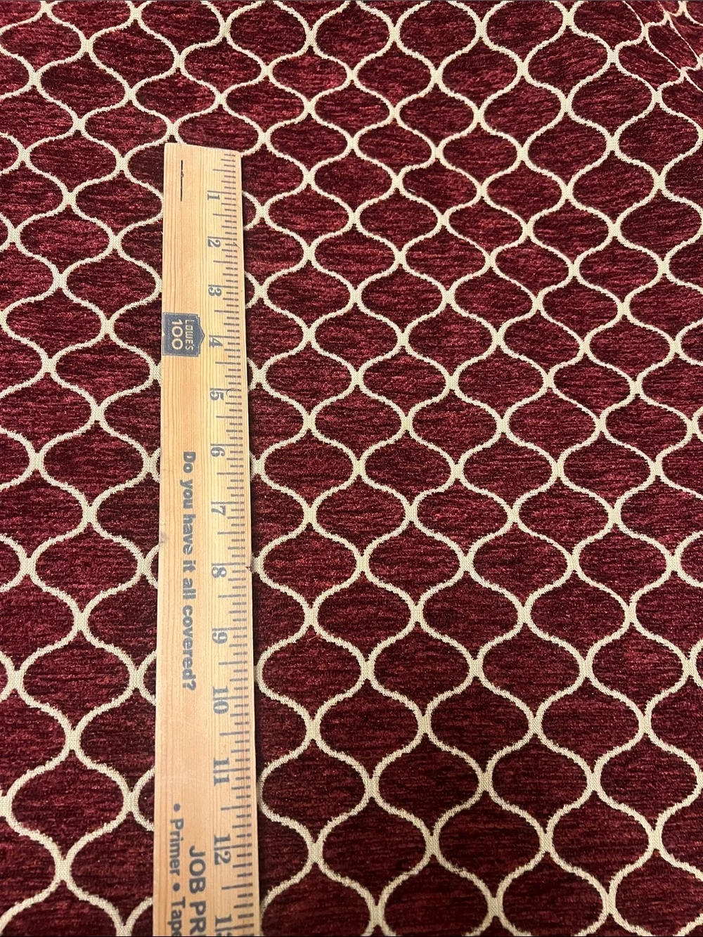 3 Continuous Yds Crimson / Brick / Upholstery Fabric, 57” Wide Home Dec Fabric